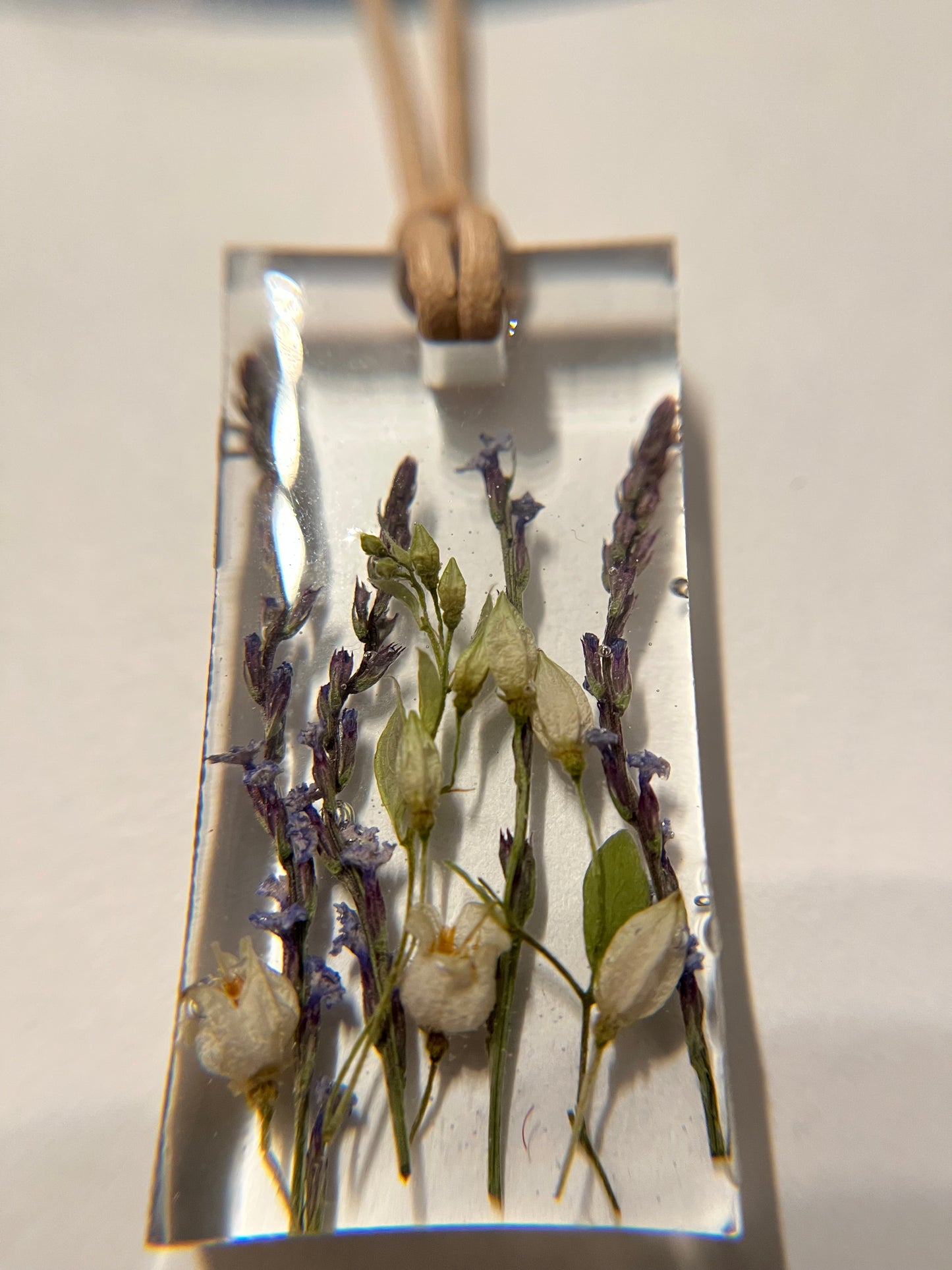 Gulf Coast Wild Flowers Pendant Necklace Dried Floral Bouquet Natural Organic Materials Handmade Jewelry
