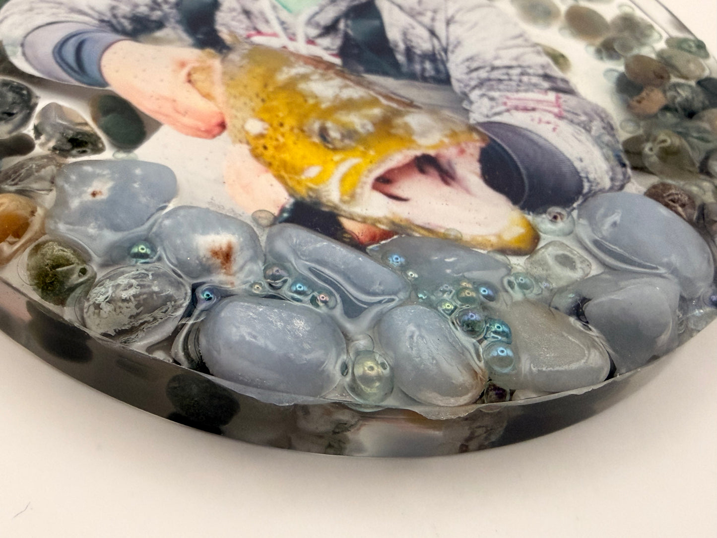 Personalized Fisherman Resin Ornament