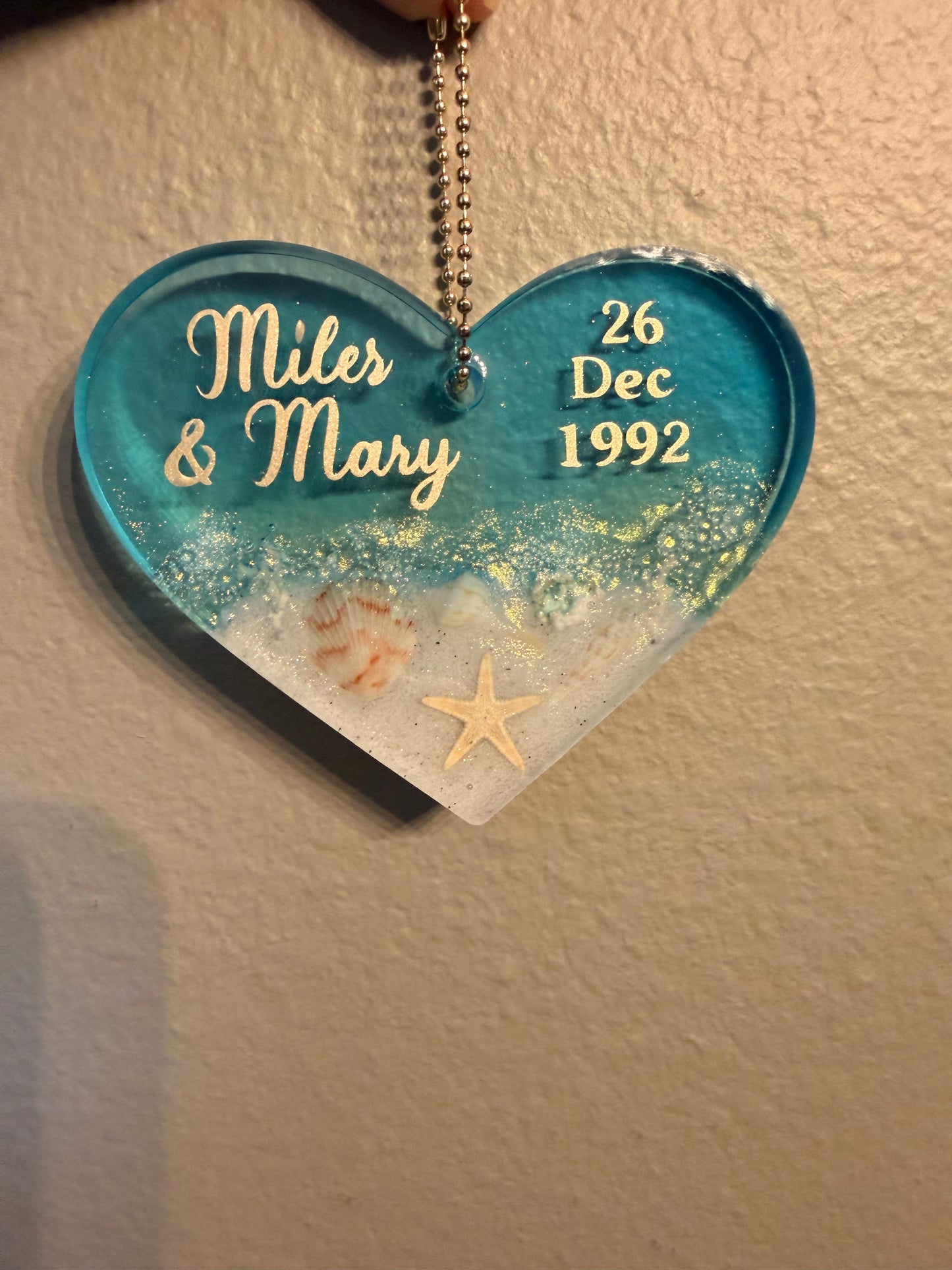 Custom Order Personalized Heart Keepsake