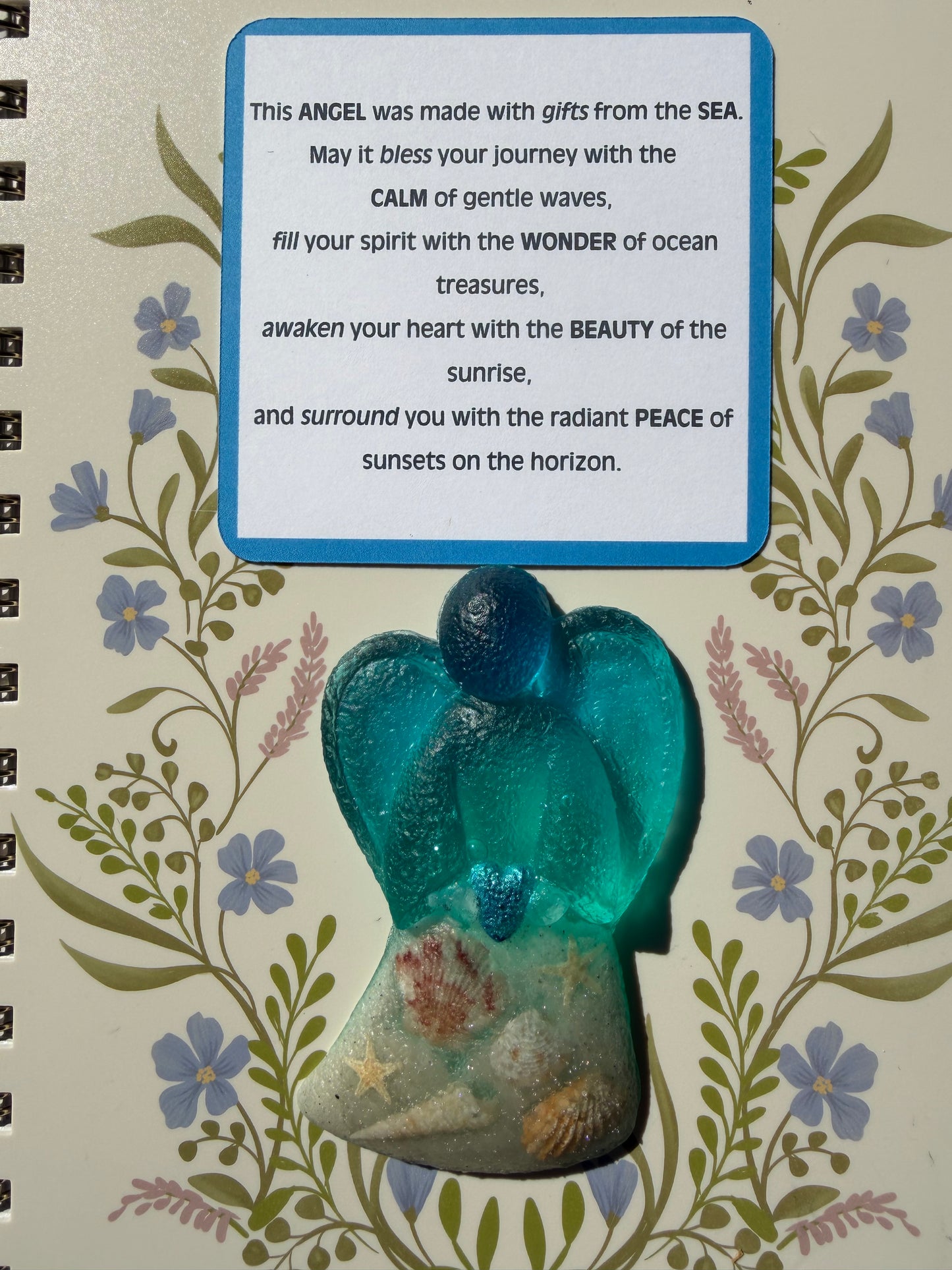 Handmade Resin Coastal Angel Ornament