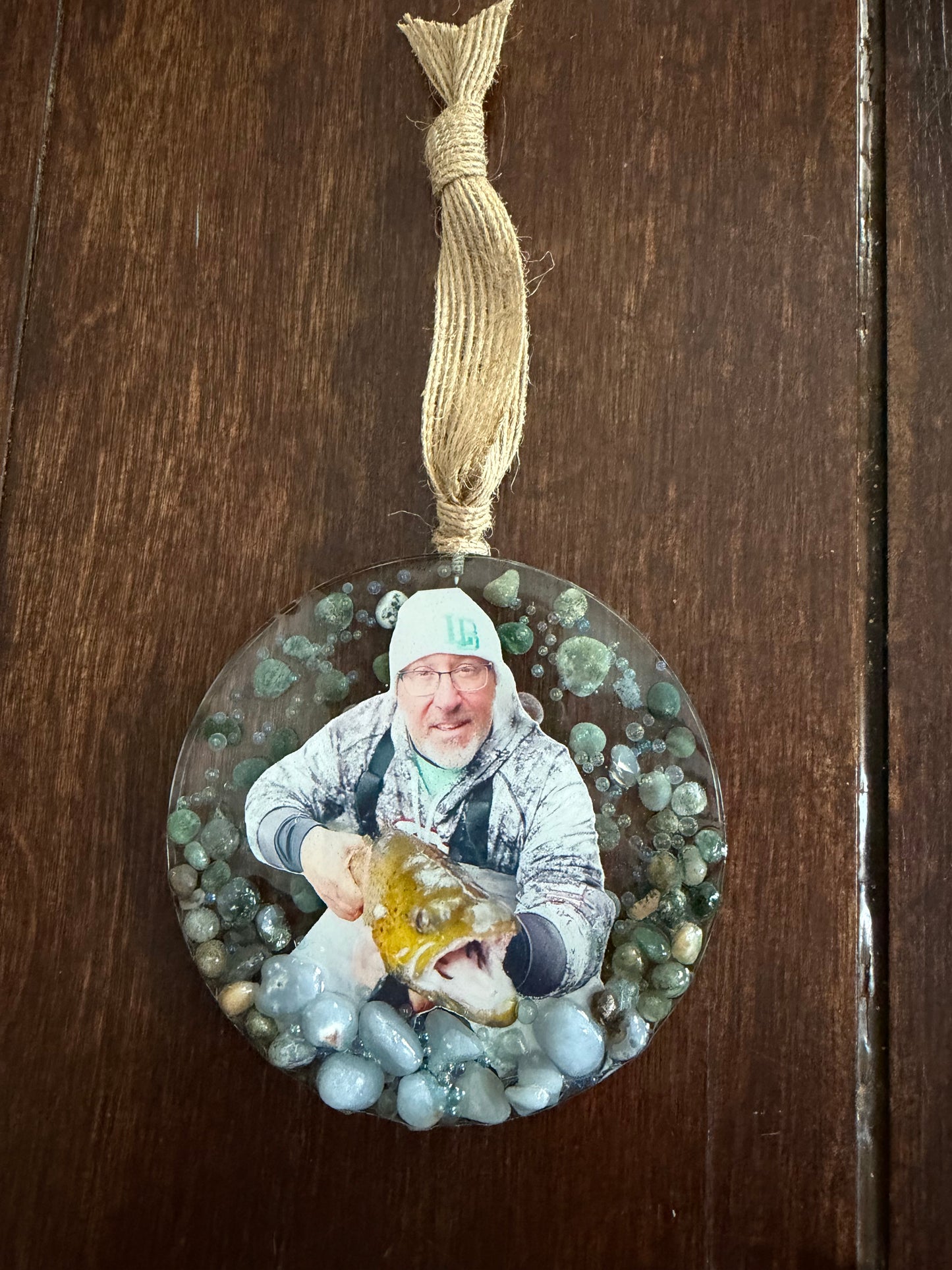 Personalized Fisherman Resin Ornament