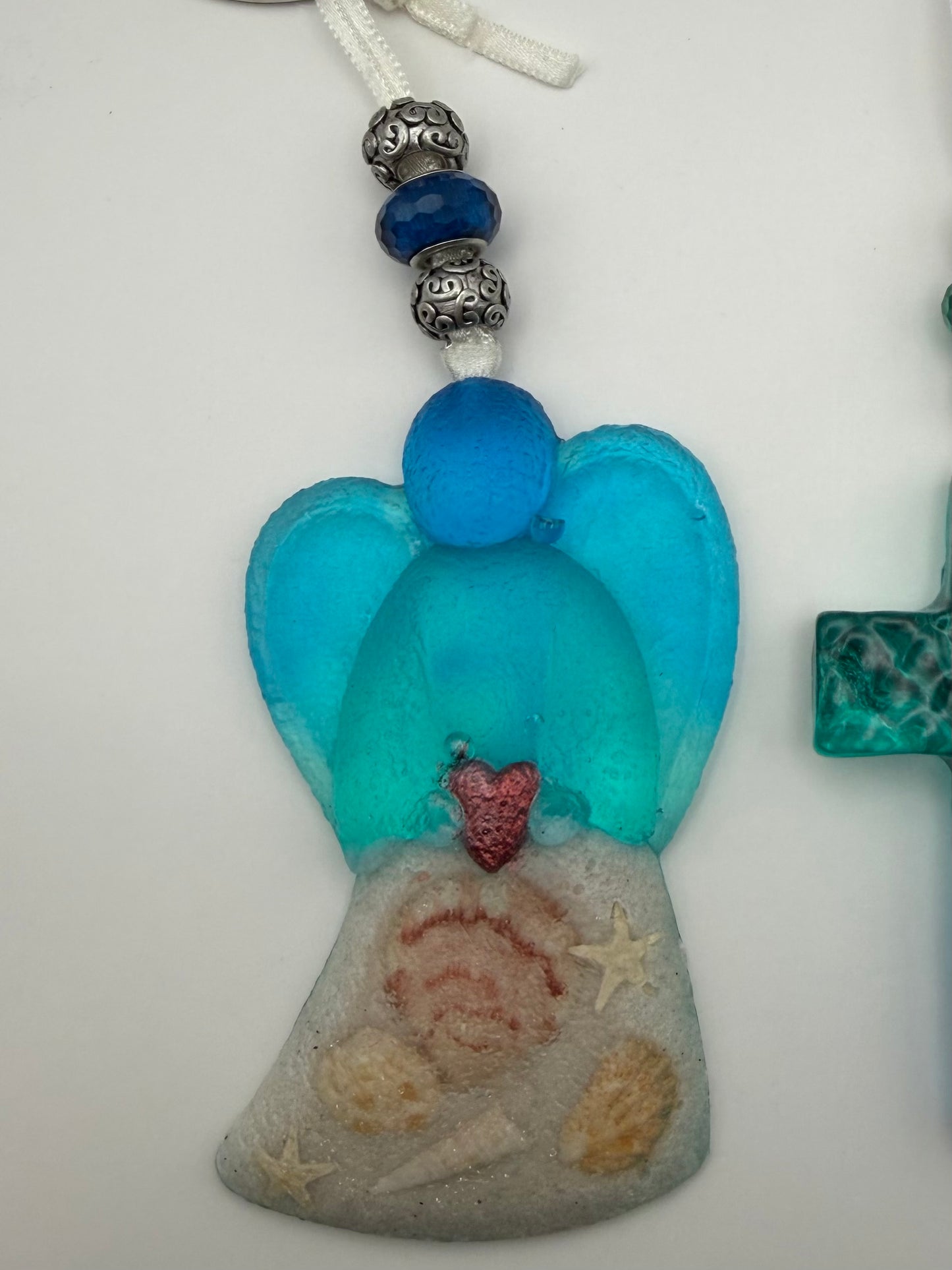 Handmade Resin Coastal Angel Ornament
