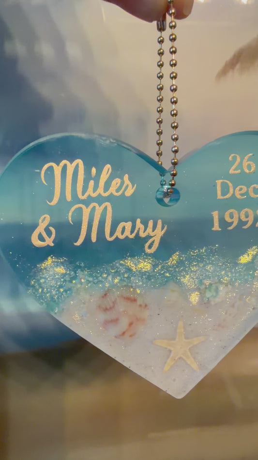 Custom Order Personalized Heart Keepsake